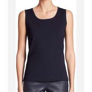 St. John structured knit tank top, black, Size M J148